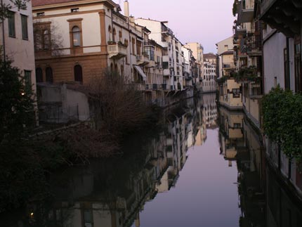 Houses on a river